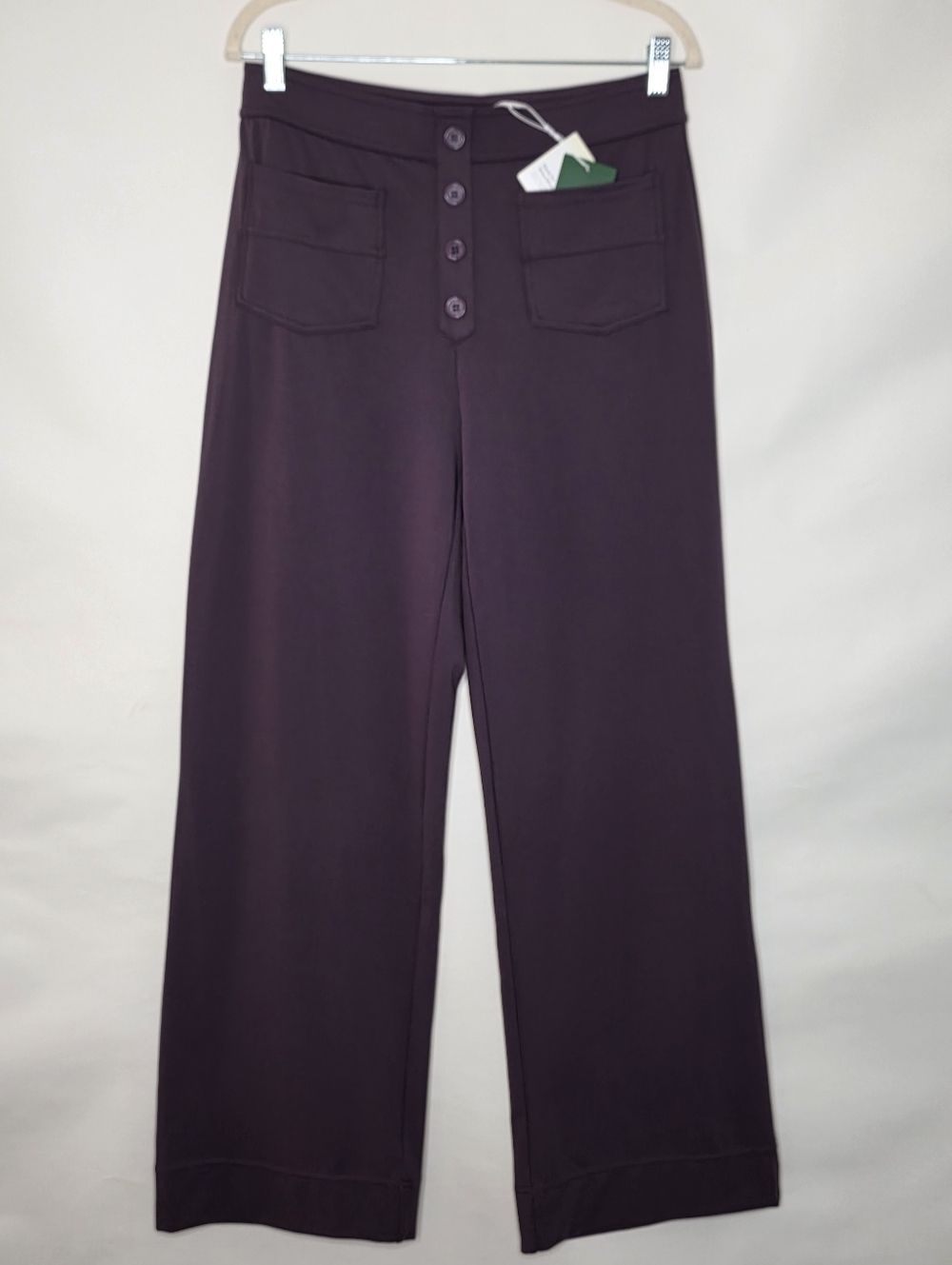Halara Flex Straight Leg Pants Size L Four-Way Stretch Pull-on with Pockets NEW - Picture 2 of 14
